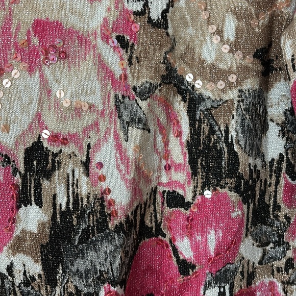 Alfred Dunner Women’s Floral Top Medium - Picture 2 of 5